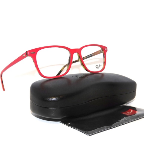Ray Ban RX7119 5714 53 Top BordeauX Rose On Havana Eyeglasses Rayban 7119 - Picture 4 of 6